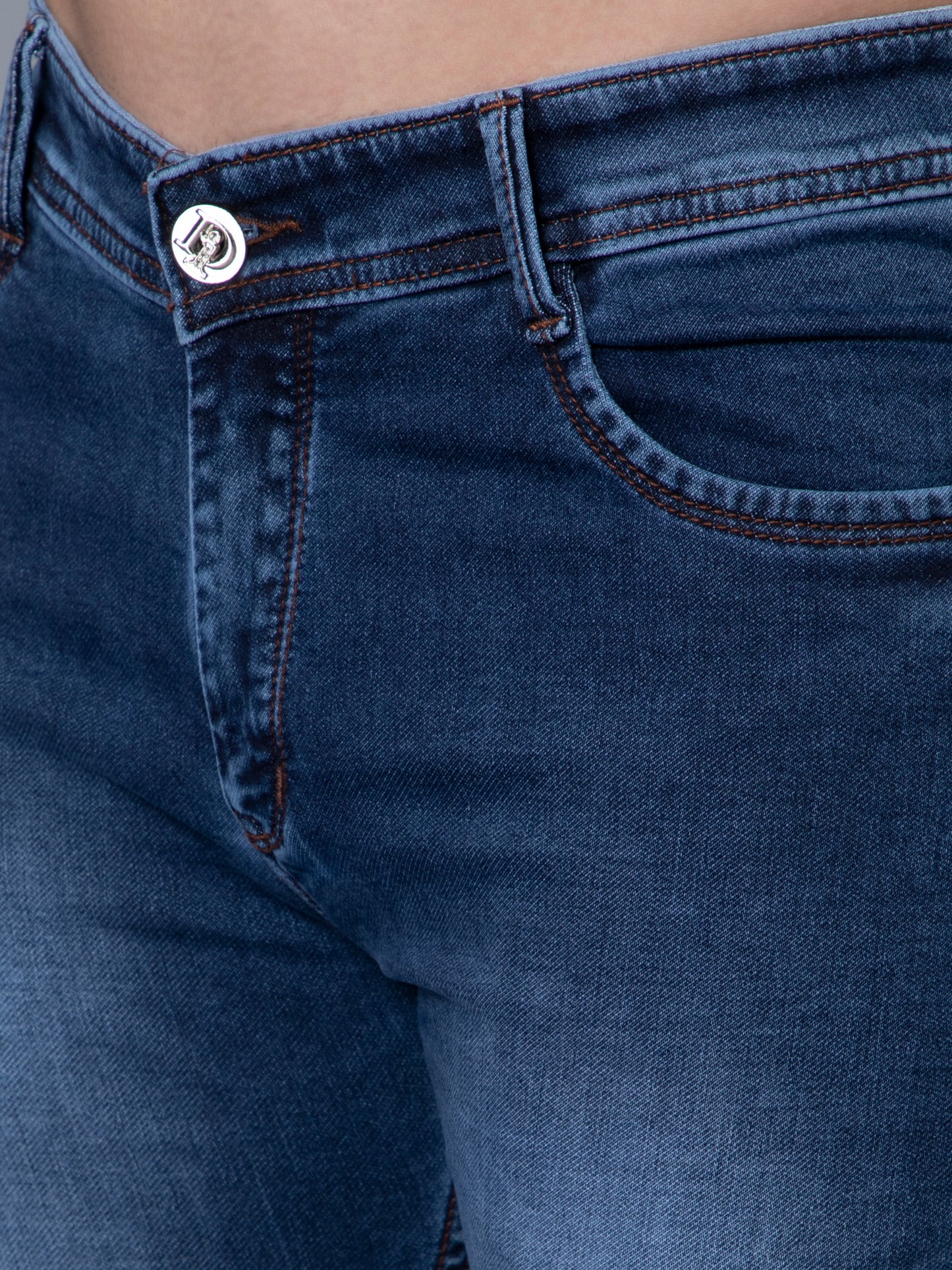 Reverse Checks Sky Jeans