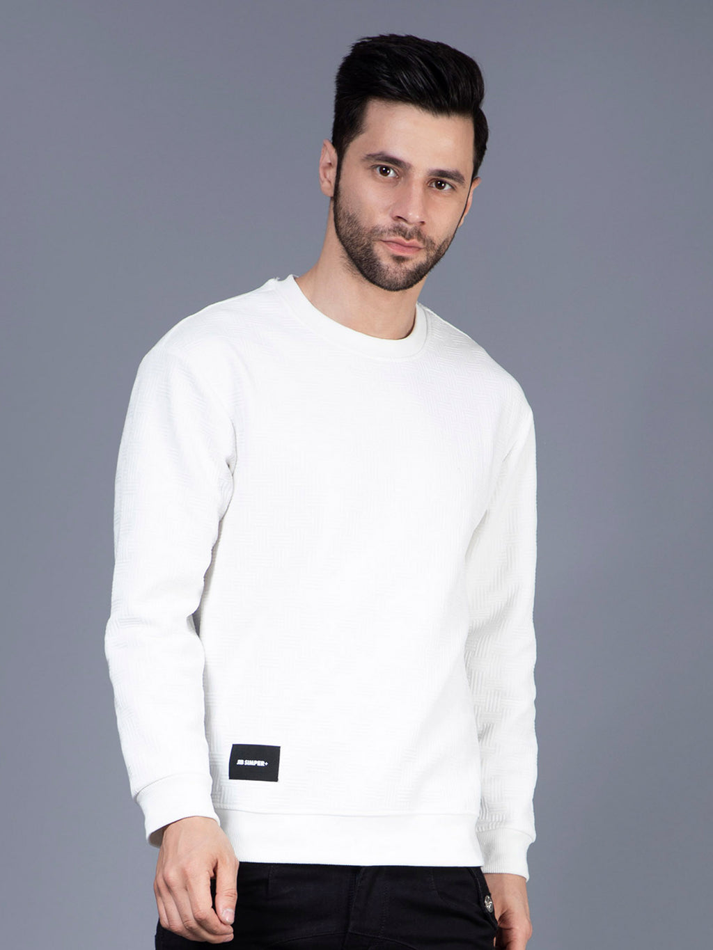 T-shirt texturé blanc